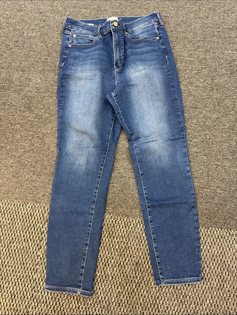 Nicole Miller Medium Blue Skinny High-Rise Jeans